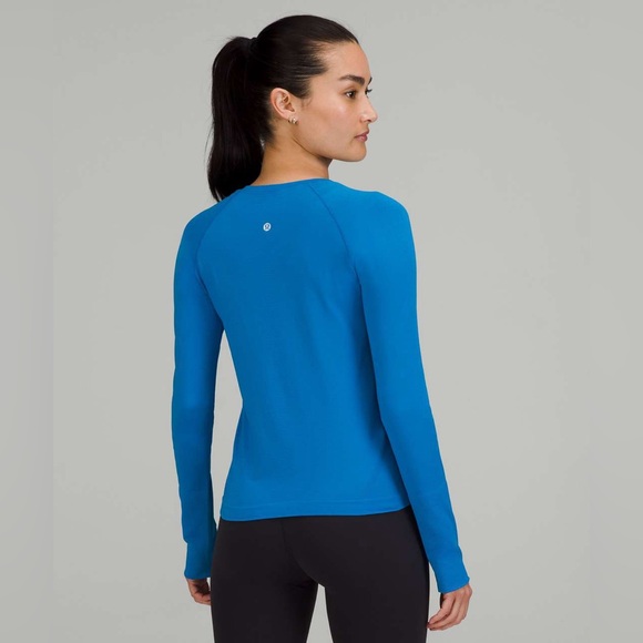 Lululemon Swiftly Tech Long Sleeve Shirt 2.0 *Race Length Size 10 Poolside - Picture 2 of 10